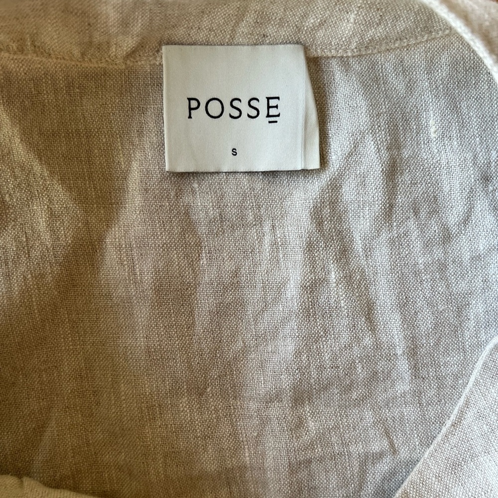 Posse Exclusive Martina Linen Crop Top Small - Picture 6 of 6